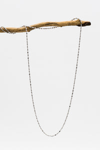 Picture of the textured chain, a Nelumbo jewelry piece, handmade from 925 sterling silver